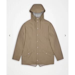 NEW Rains Jacket W3 Sand Beige Unisex Size XL
